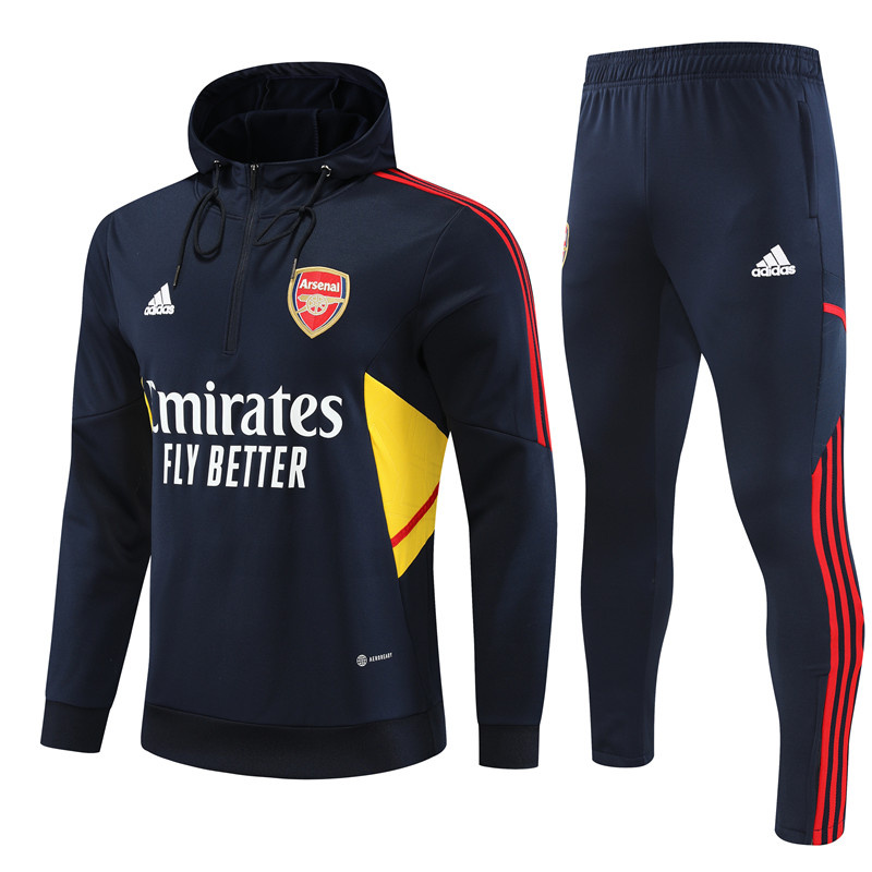 AAA Quality Arsenal 22/23 Hoodie Tracksuit - Navy Blue
